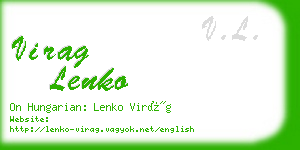 virag lenko business card